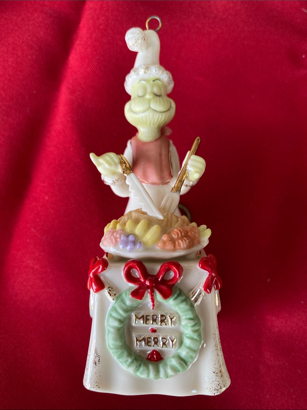 LENOX 2006 Dr. Seuss The Grinch “A Grinchy Feast” Christmas Ornament